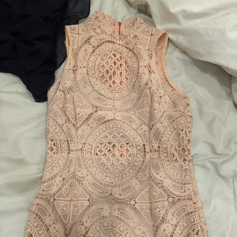 Dress - lacy and peach color